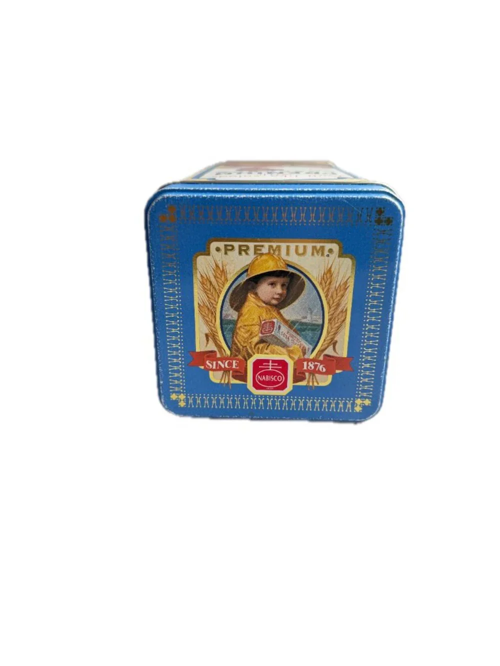 Nabisco Collector's Choice Vintage Premium Crackers Tin Canister Storage Box Lid